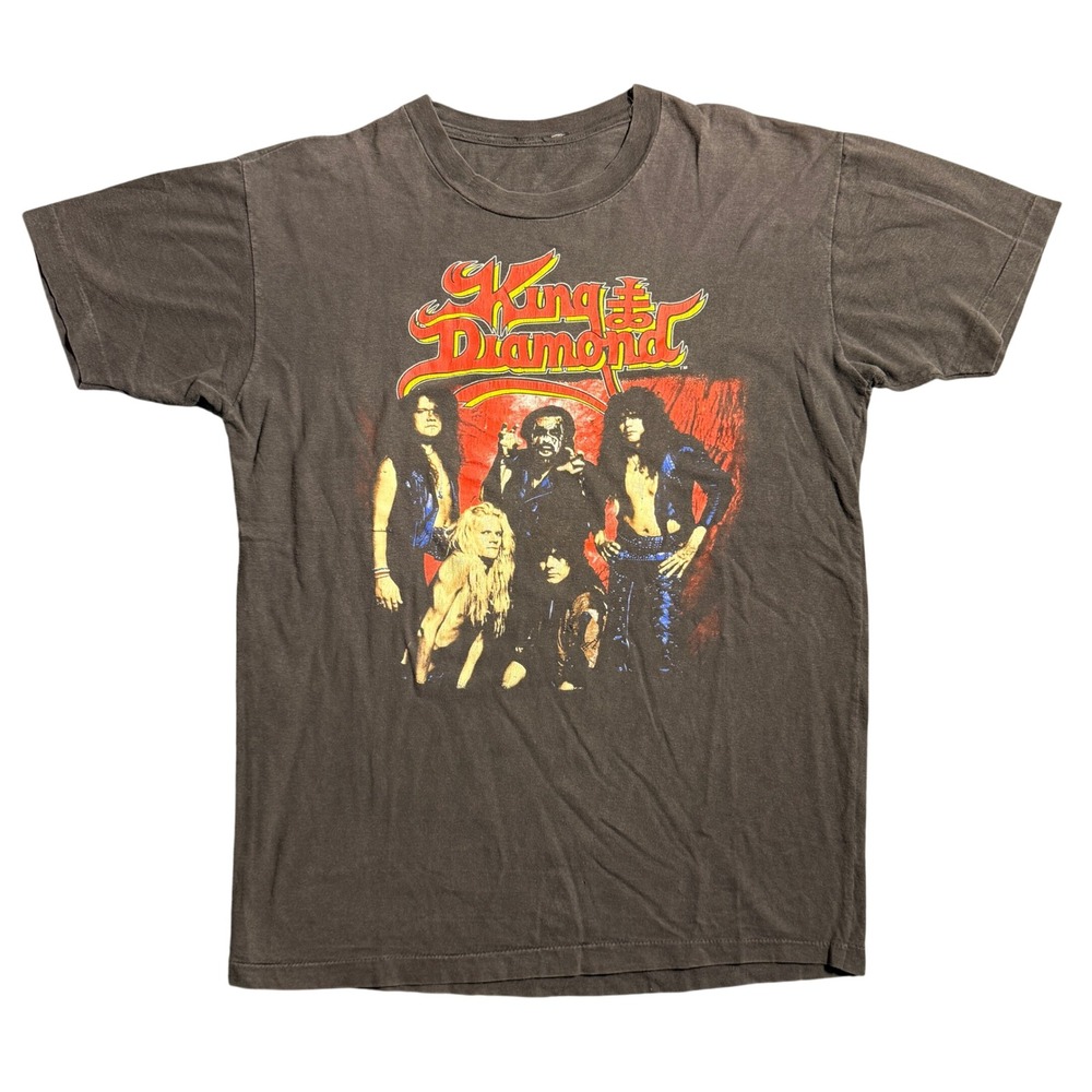 Vintage King Diamond Conspiracy Tour 89-90 Band T-Shirt Single Stitch Faded L